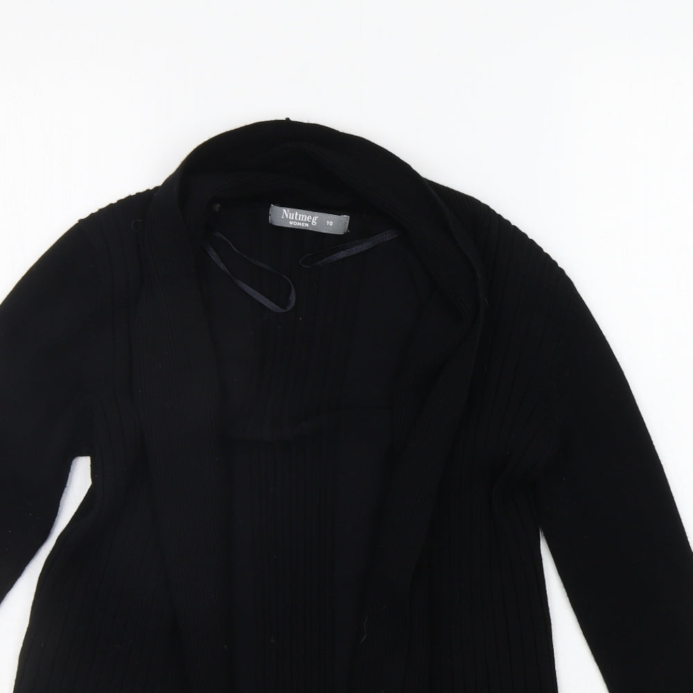 Nutmeg Womens Black   Cardigan Jumper Size 10
