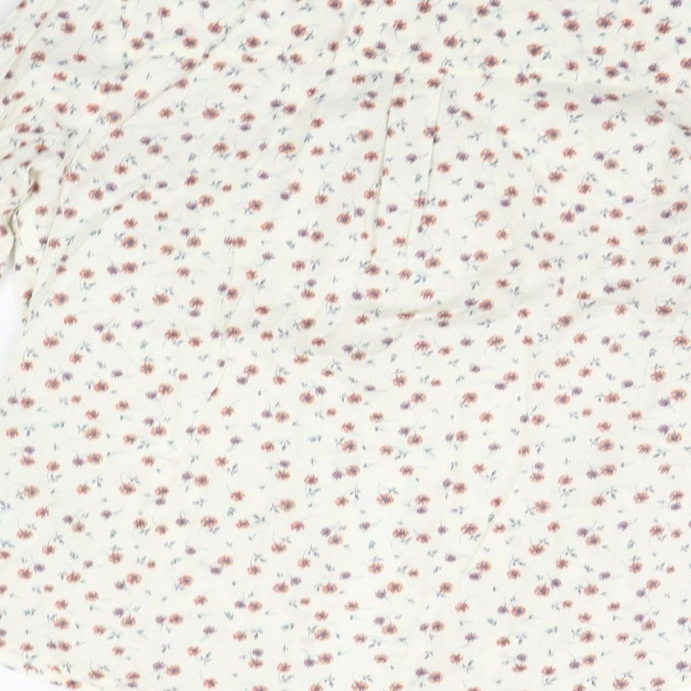 Marks and Spencer Womens Beige Floral  Camisole Button-Up Size 12