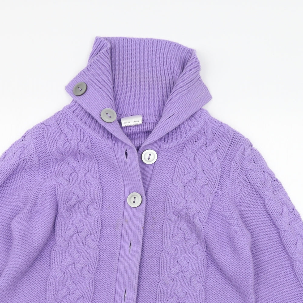 BEING CASUAL Womens Purple   Cardigan Jumper Size 12