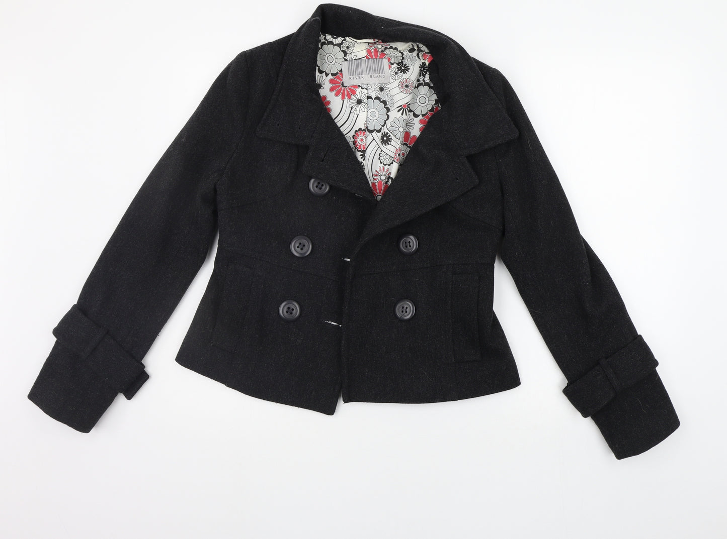River Island Womens Green   Jacket Coat Size 10