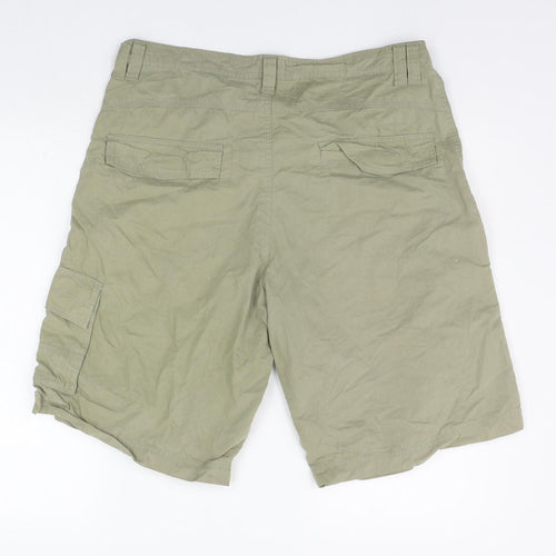 TU Mens Green   Chino Shorts Size 34 in