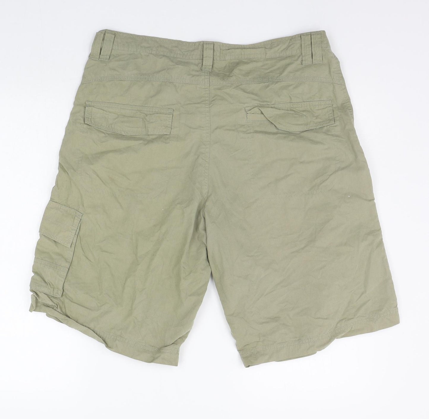 TU Mens Green   Chino Shorts Size 34 in