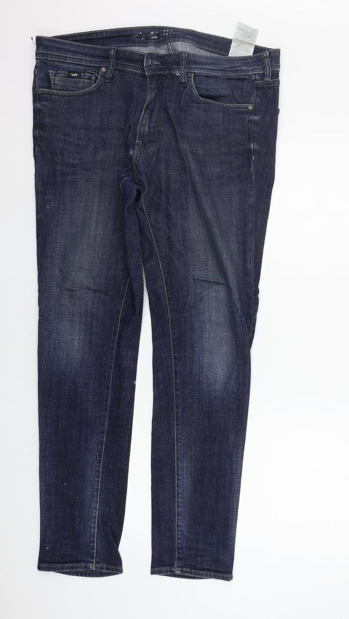 GAS Womens Blue   Straight Jeans Size 38 in L31 in
