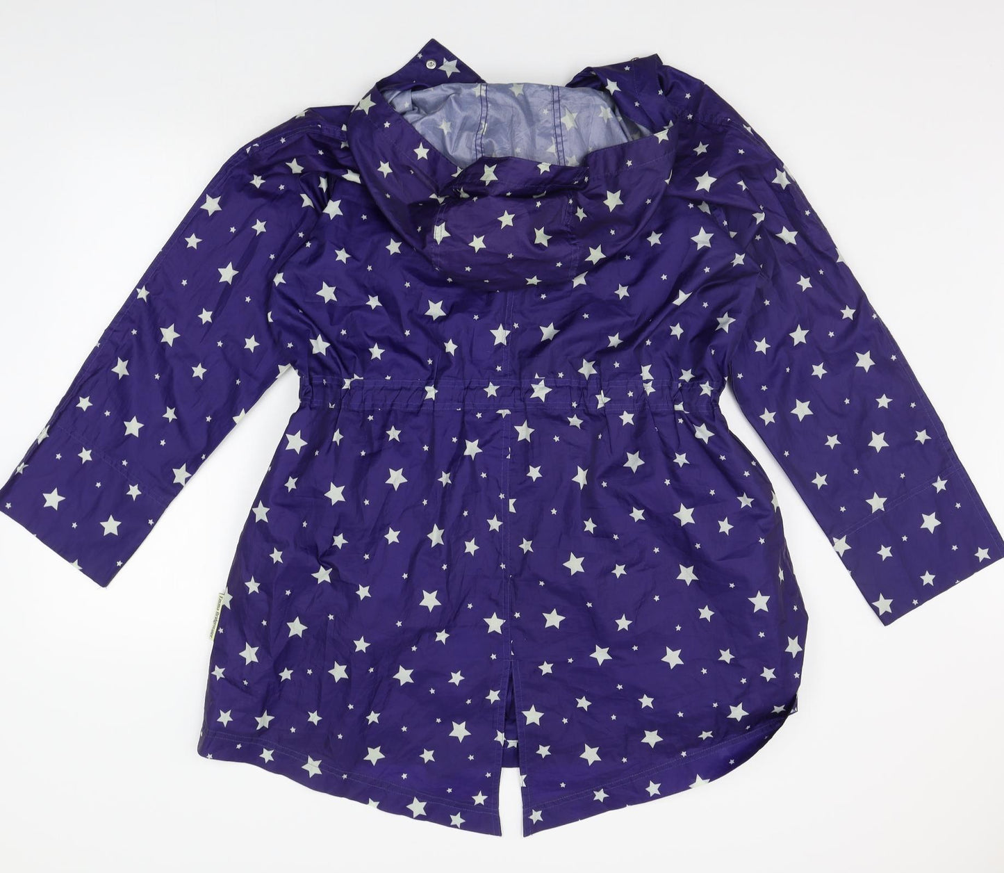 Emma Bridgewater Womens Purple Geometric  Rain Coat Coat Size M