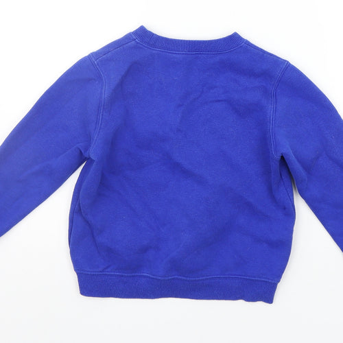 School Life Boys Blue   Pullover Hoodie Size 4 Years