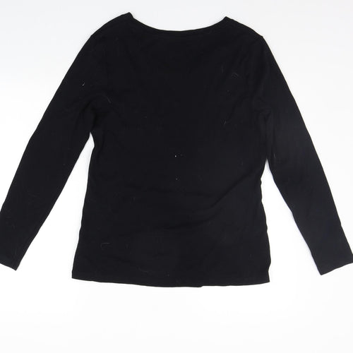 Sonoma Womens Black   Basic T-Shirt Size M
