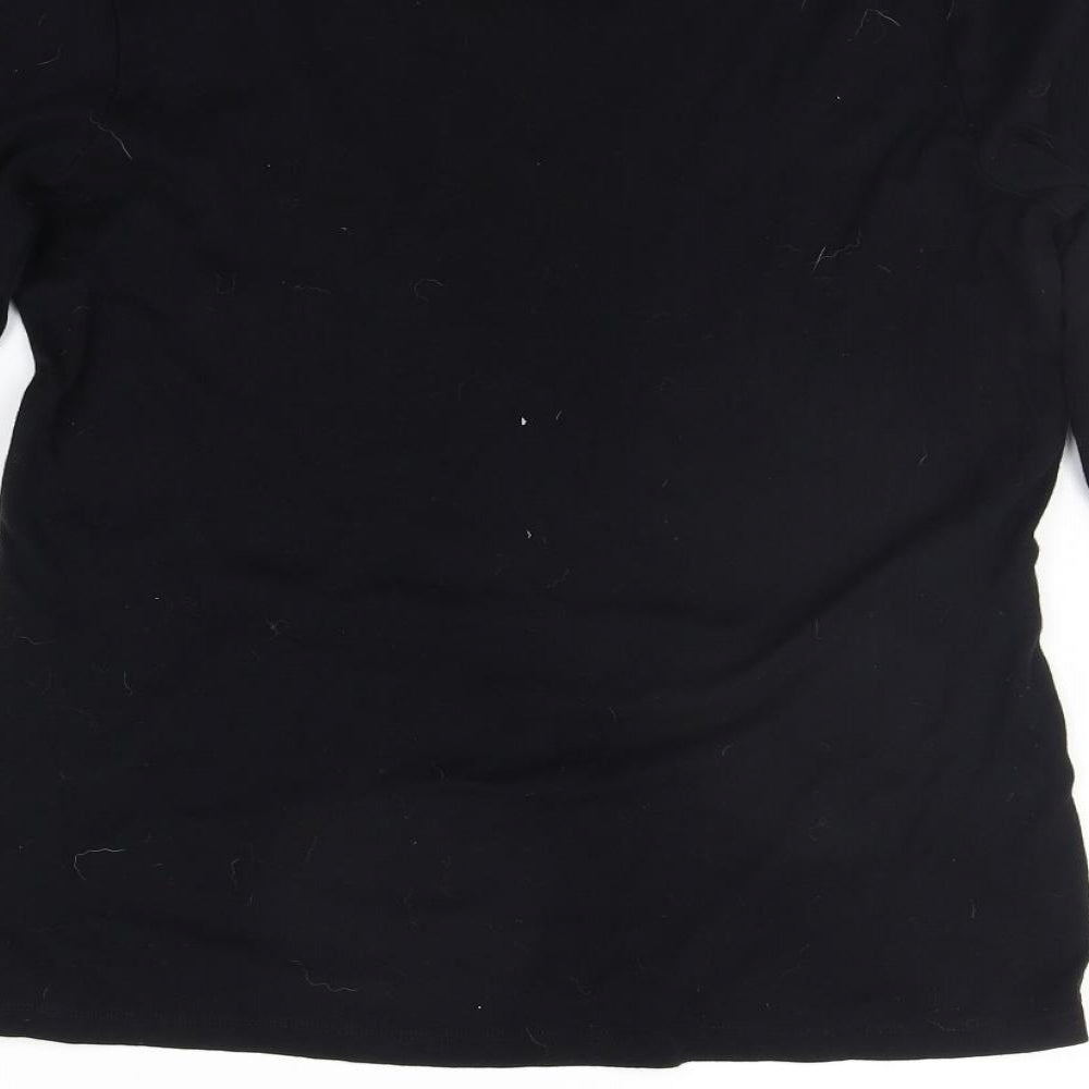 Sonoma Womens Black   Basic T-Shirt Size M