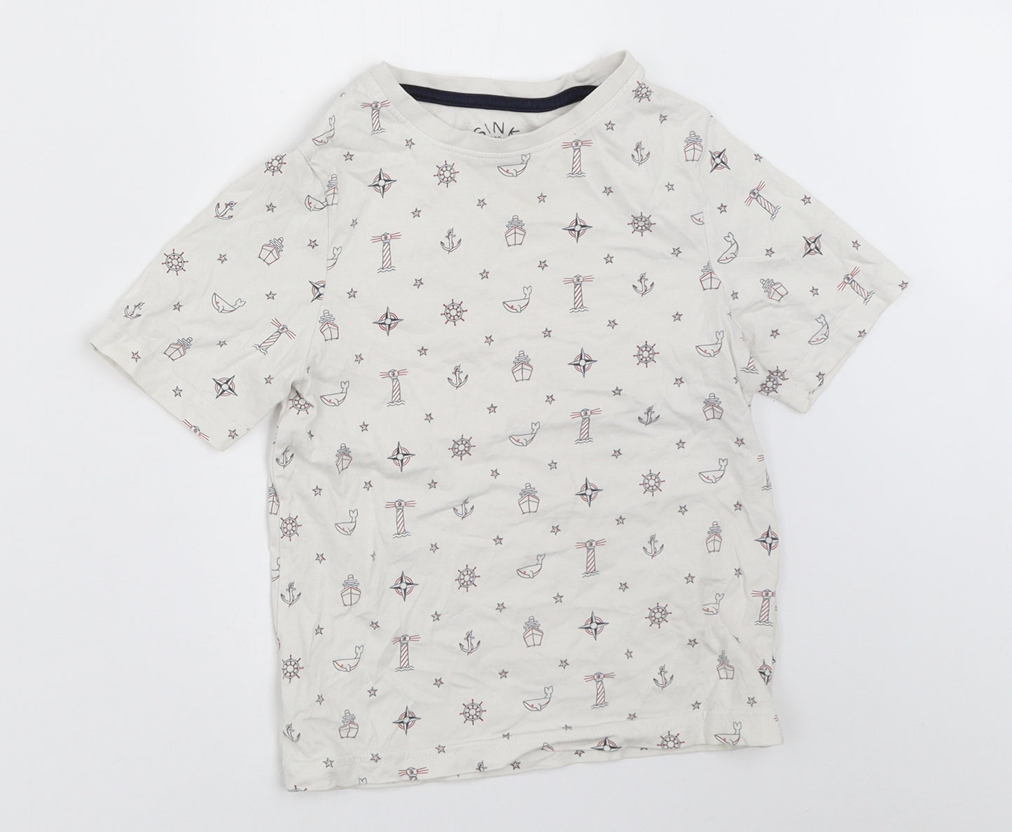 TU Boys White   Basic T-Shirt Size 5 Years