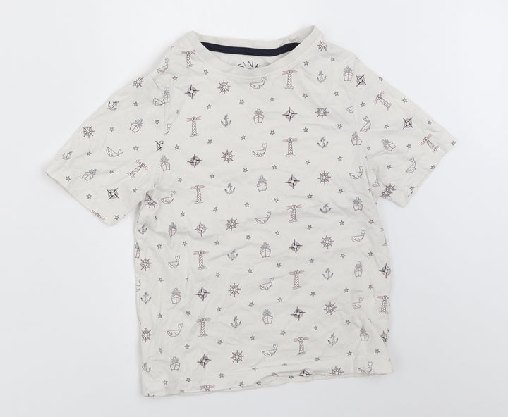TU Boys White   Basic T-Shirt Size 5 Years