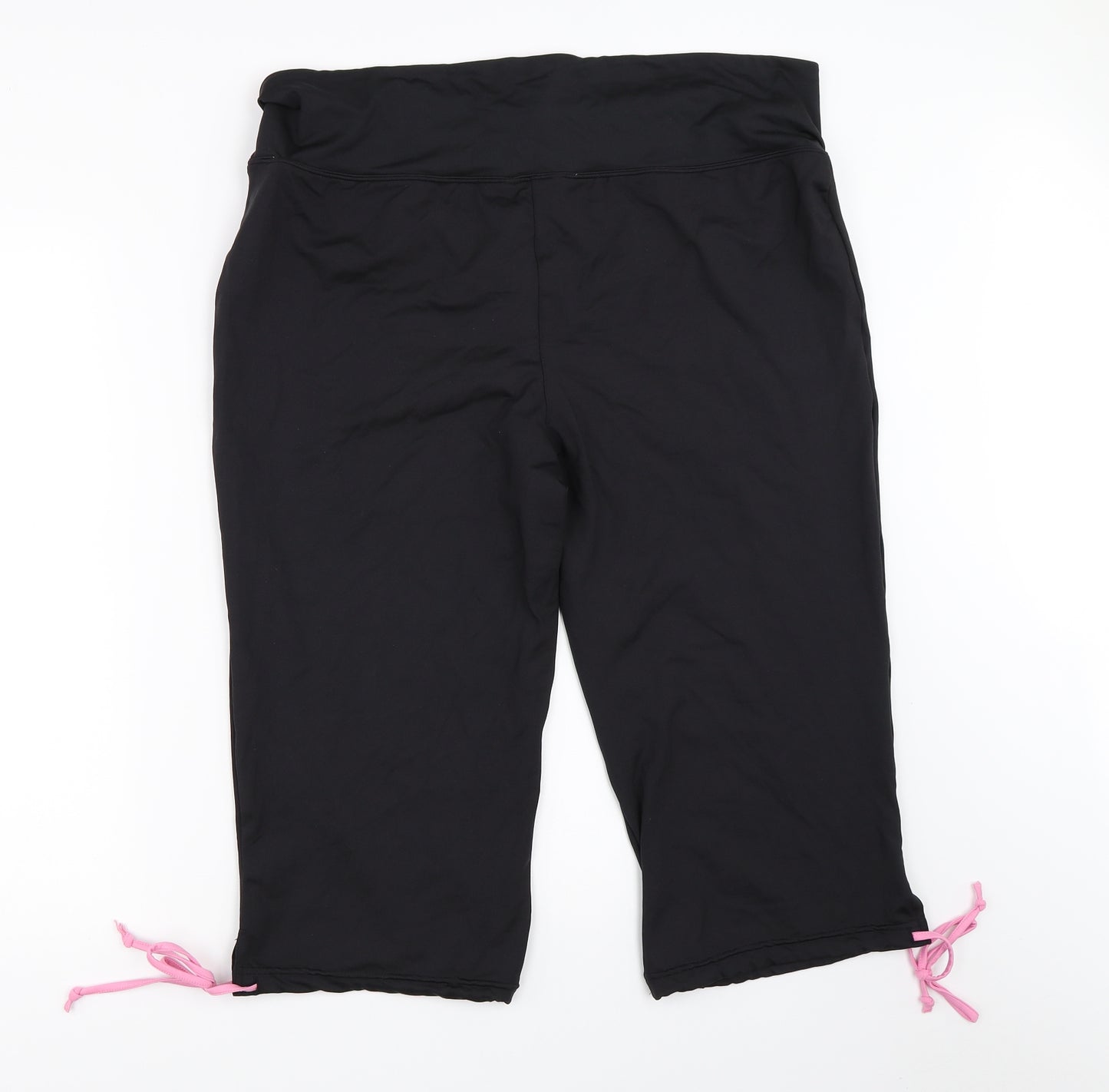George Womens Black   Cropped Leggings Size 20 L18 in