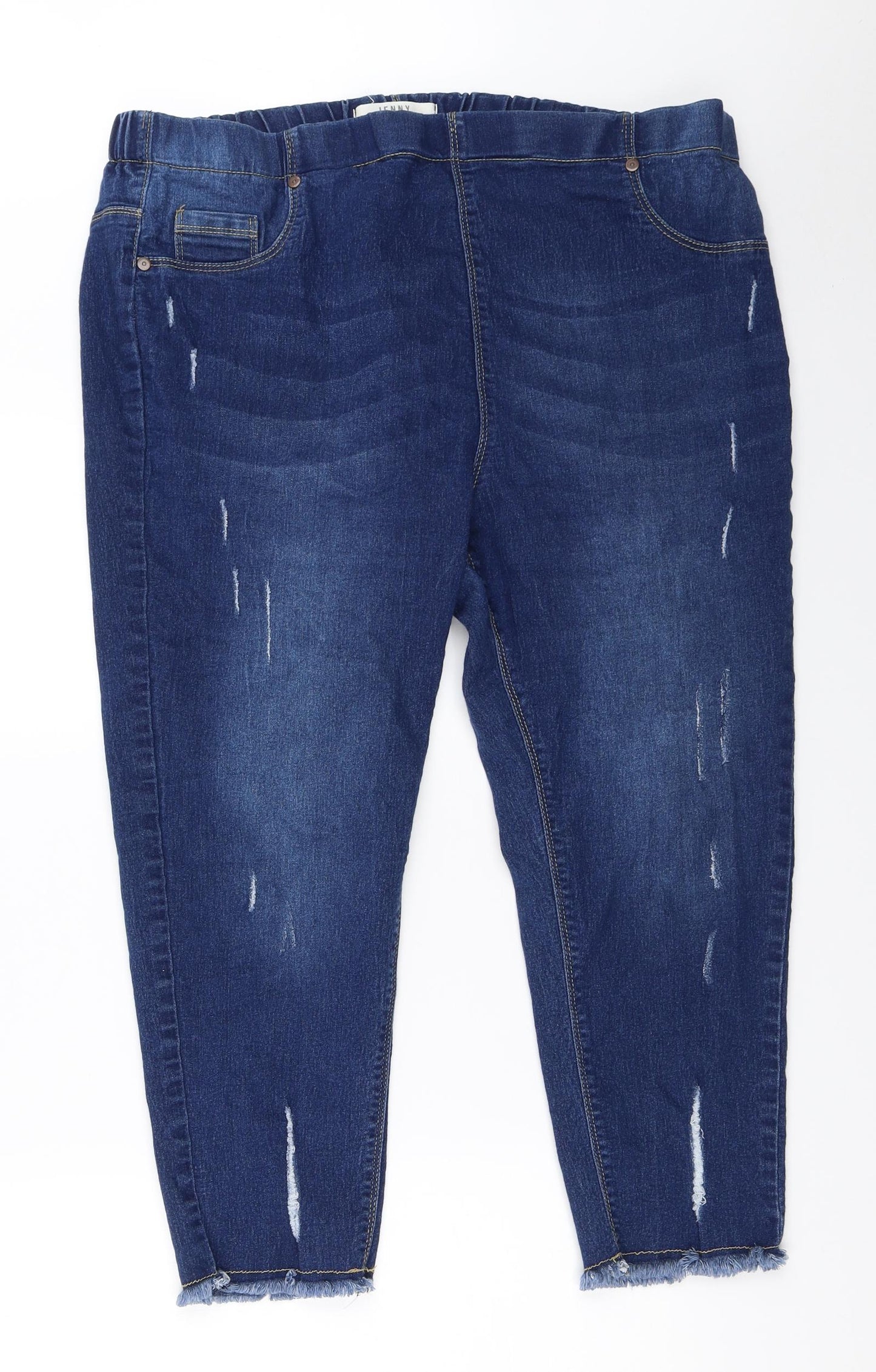 Yours Womens Blue   Jegging Jeans Size 22 L22.5 in