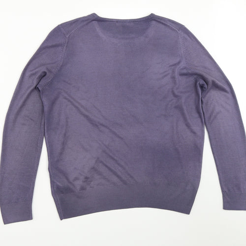Marks and Spencer Womens Purple   Pullover Jumper Size 12