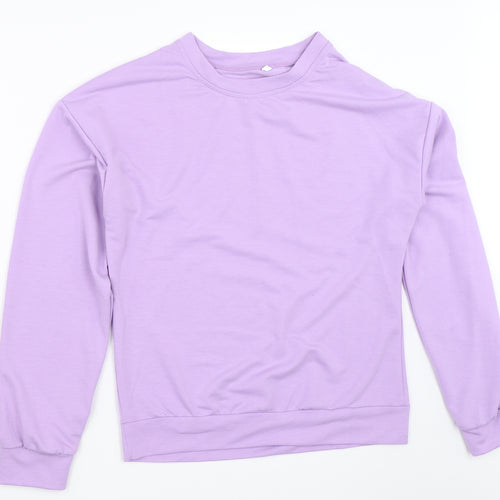 Preworn Womens Purple   Pullover Sweatshirt Size S