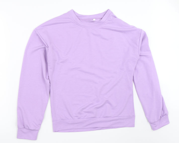 Preworn Womens Purple   Pullover Sweatshirt Size S
