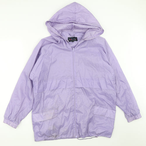 Embargo Womens Purple   Rain Coat Coat Size M