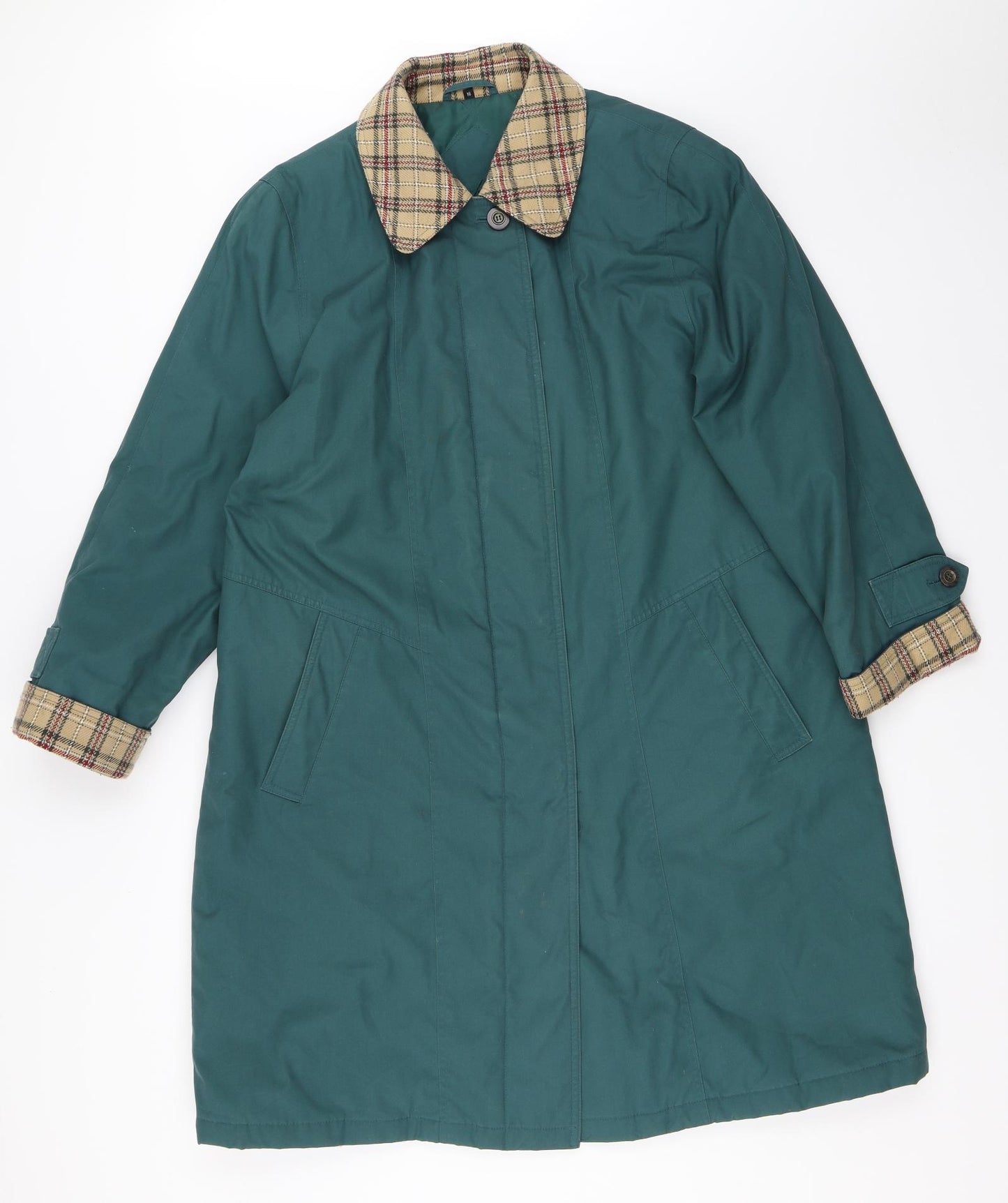 Berkertex Womens Green   Overcoat Coat Size 16