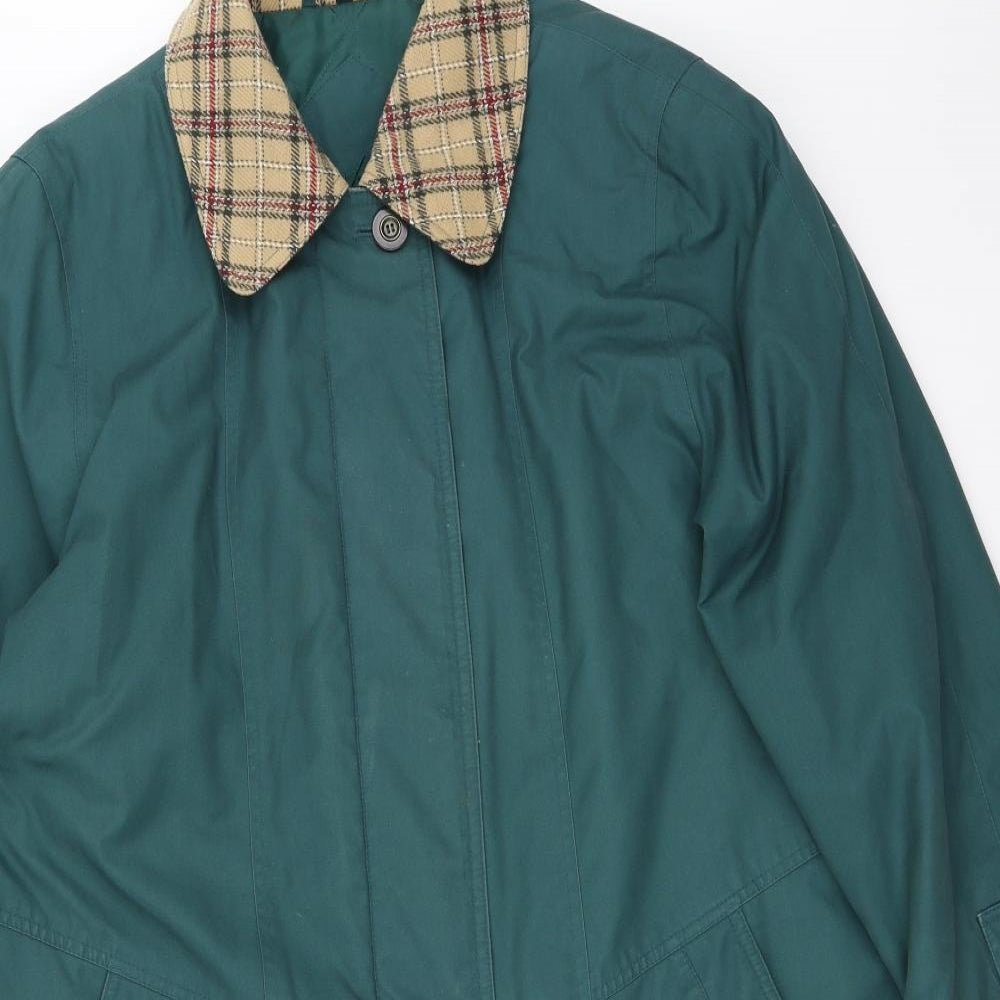 Berkertex Womens Green   Overcoat Coat Size 16