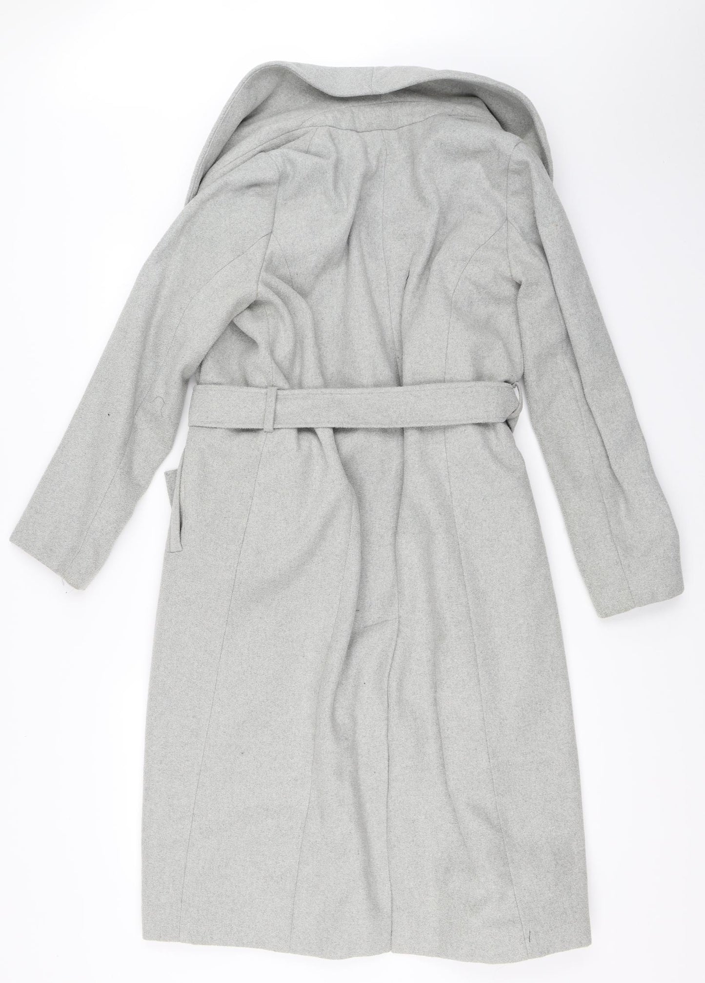 New Look Womens Grey   Overcoat Coat Size 8