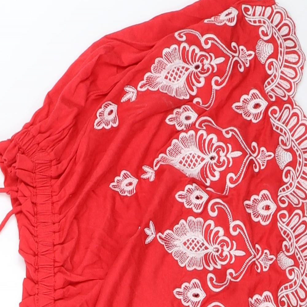 New Look Womens Red   Basic Blouse Size 8
