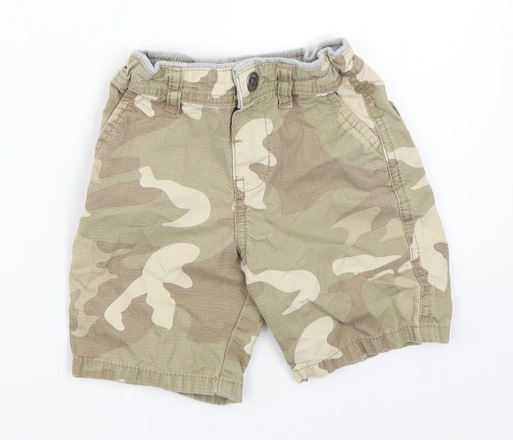 Primark Boys Green Camouflage  Cropped Trousers Size 18-24 Months