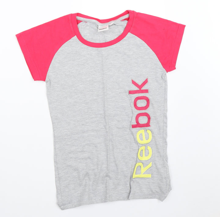 Reebok Girls Grey Basic T-Shirt Size 14 Years