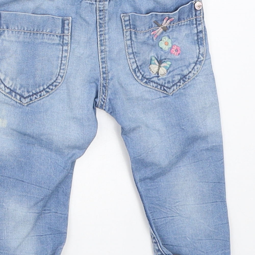 NEXT Girls Blue   Capri Jeans Size 6-9 Months