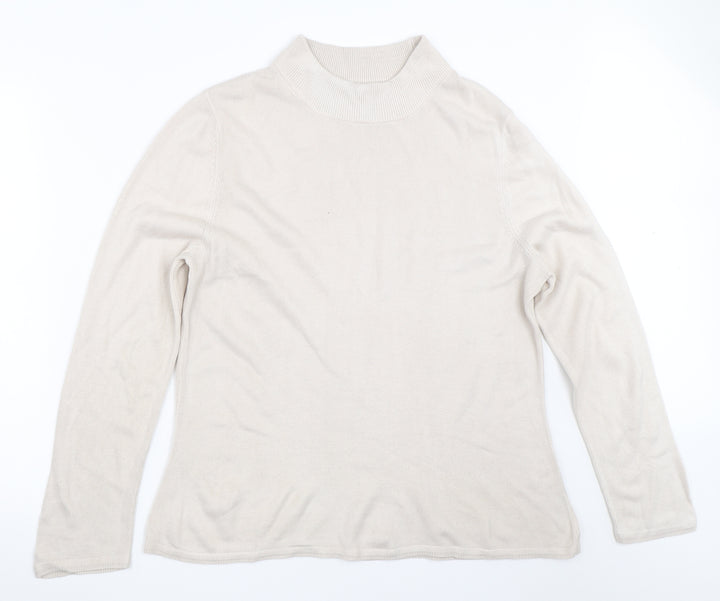 BM Womens Beige   Pullover Jumper Size L