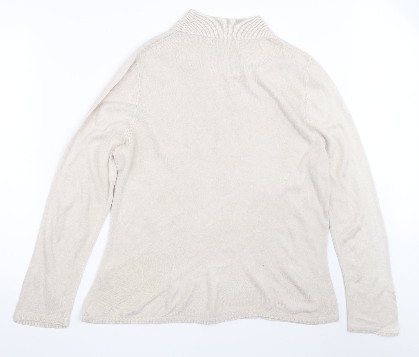 BM Womens Beige   Pullover Jumper Size L