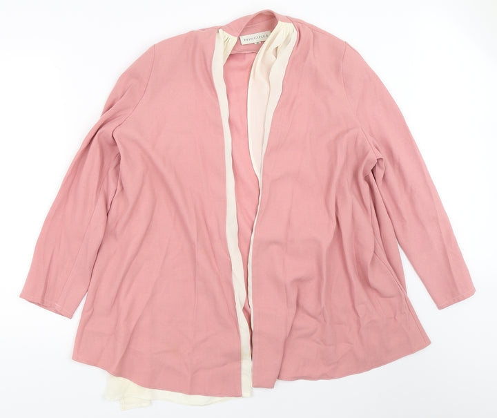 Principles Womens Pink Jacket Blazer Size 14