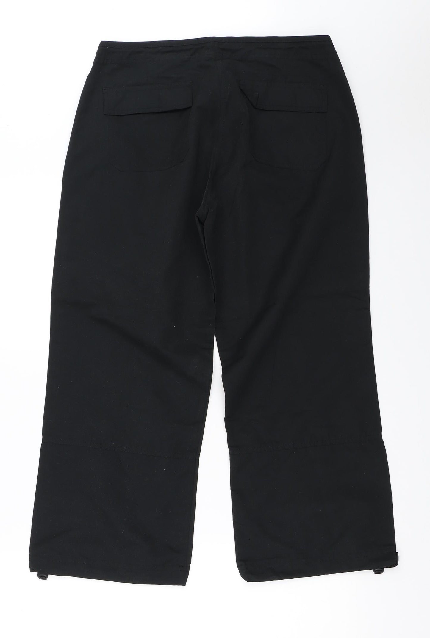 Makro Womens Black   Cropped Trousers Size 14 L23 in