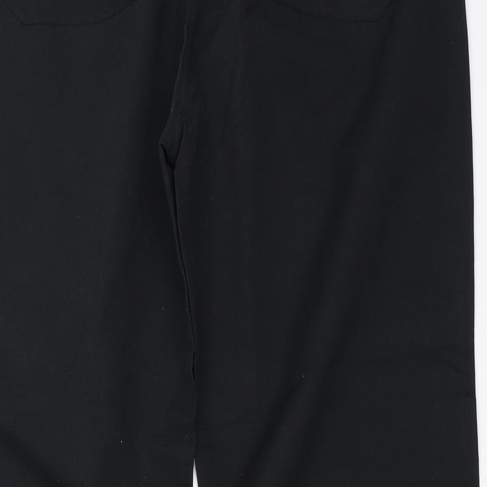 Makro Womens Black   Cropped Trousers Size 14 L23 in