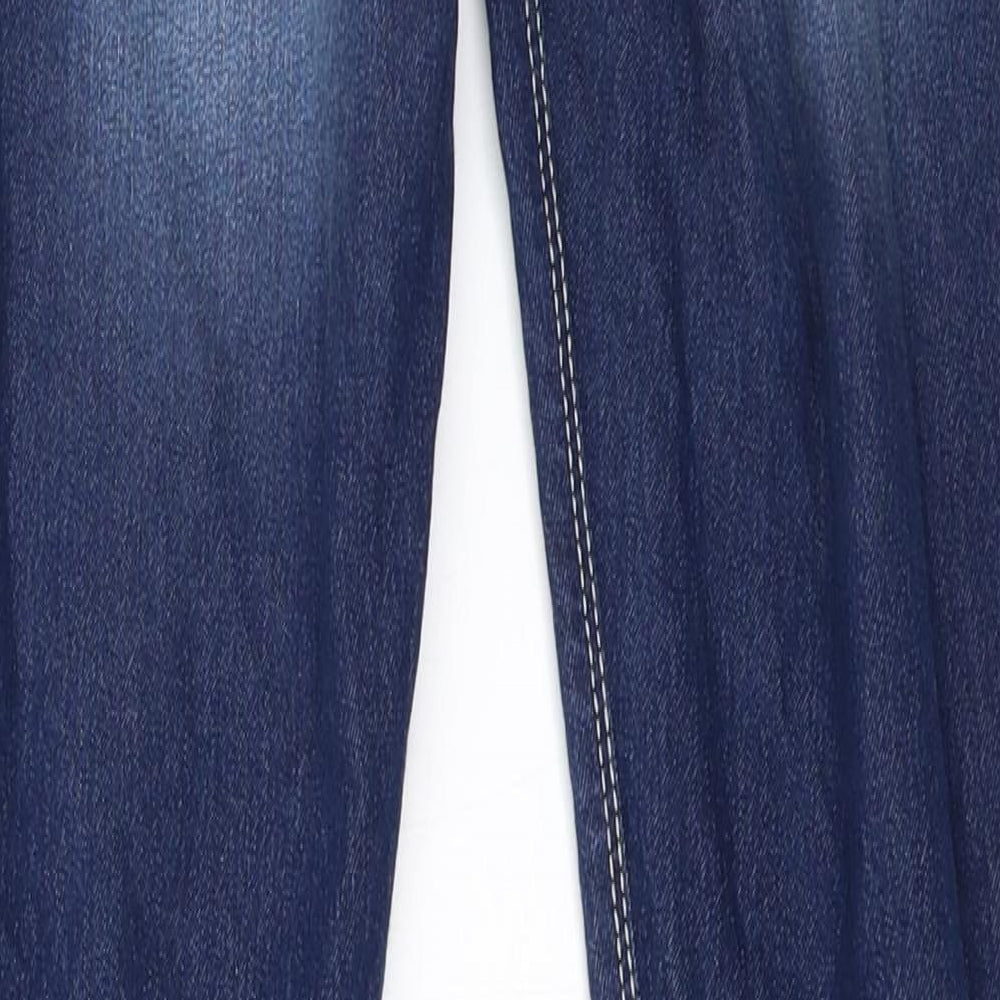 D&D Womens Blue  Denim Skinny Jeans Size 10 L29 in