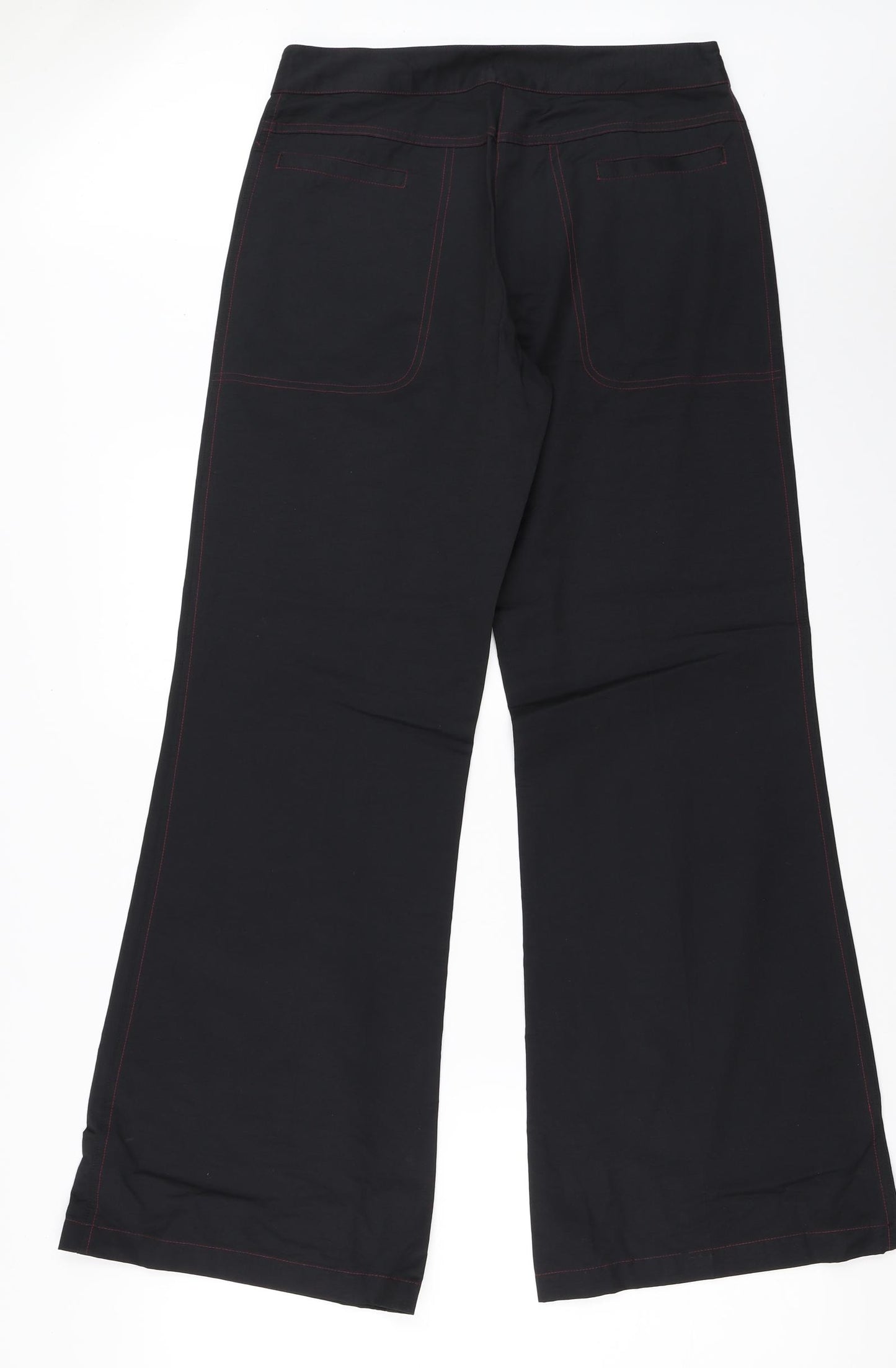 Mo Womens Black   Trousers  Size 12 L31 in