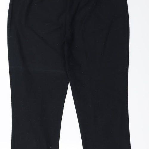 Marks and Spencer Womens Black   Cropped Trousers Size 14 L24 in