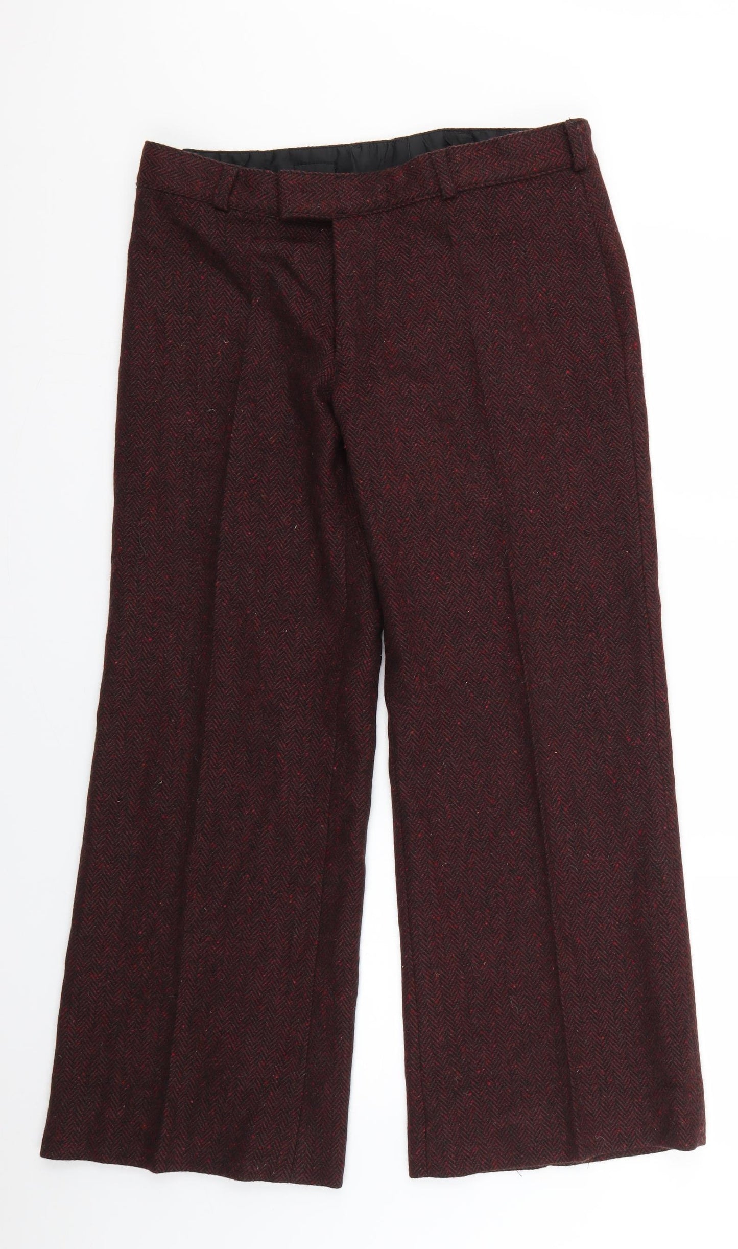 Preworn Womens Brown Argyle/Diamond  Trousers  Size 8 L26 in