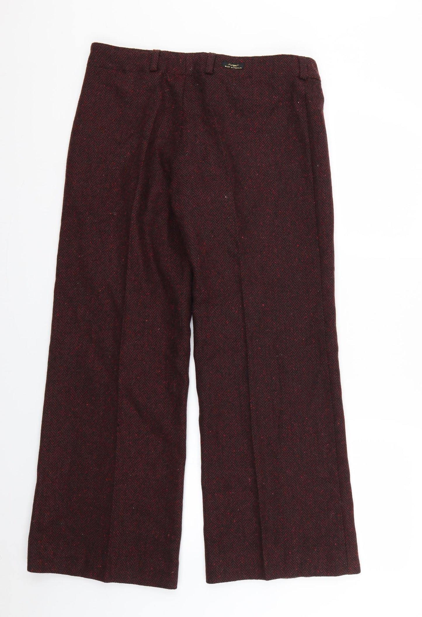 Preworn Womens Brown Argyle/Diamond  Trousers  Size 8 L26 in