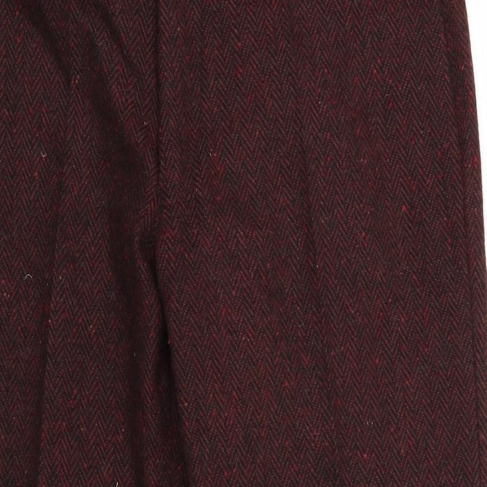 Preworn Womens Brown Argyle/Diamond  Trousers  Size 8 L26 in