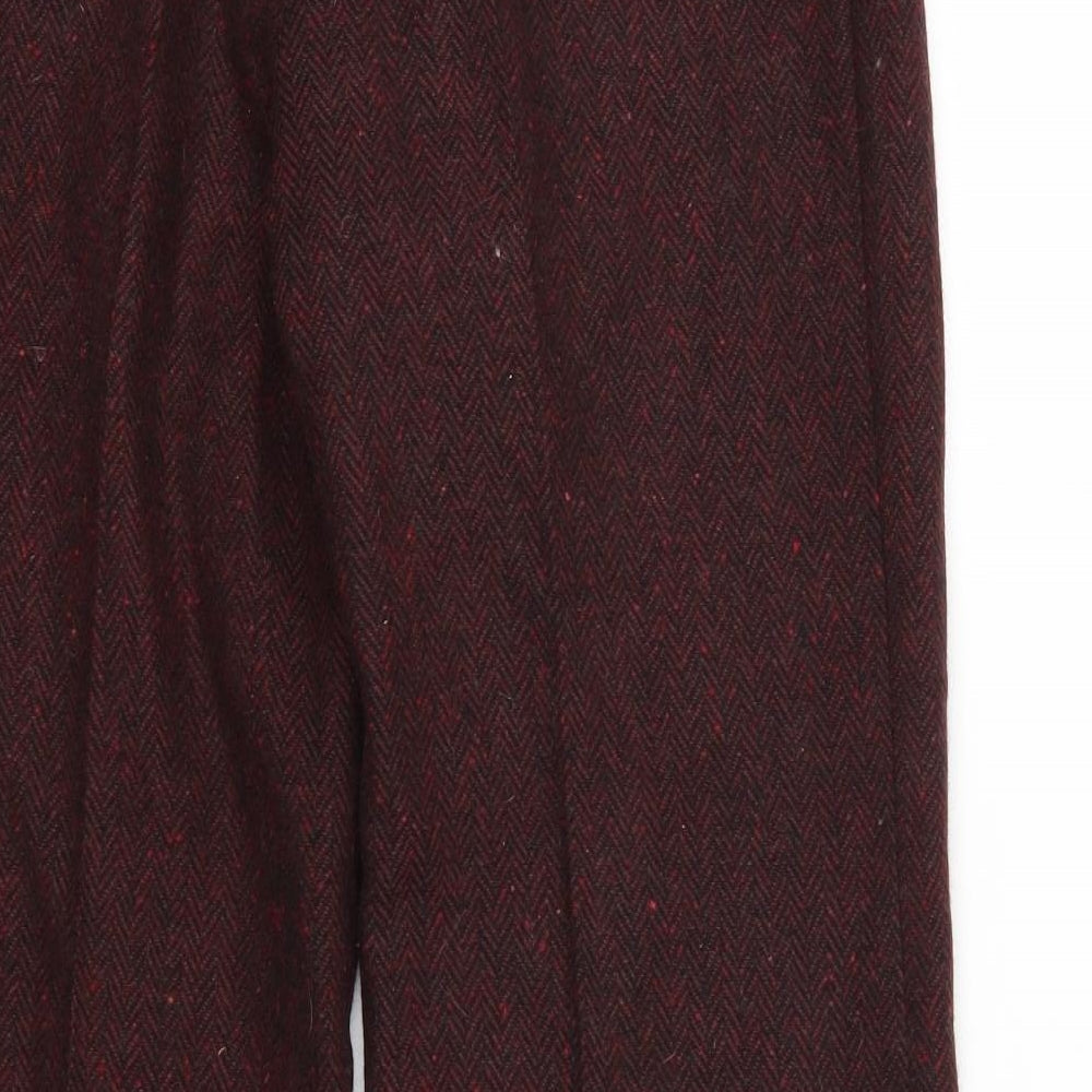 Preworn Womens Brown Argyle/Diamond  Trousers  Size 8 L26 in