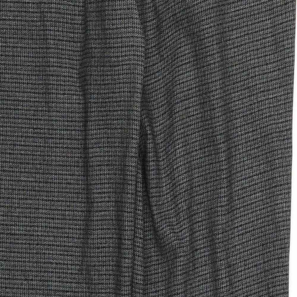 F&F Womens Grey Check  Trousers  Size 8 L29 in