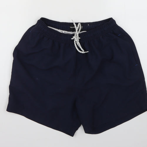 George Mens Blue   Sweat Shorts Size S