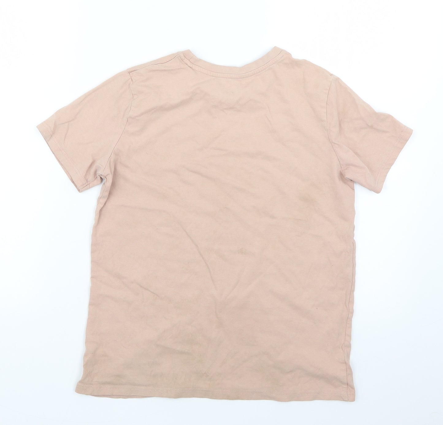 River Island Boys Pink Geometric  Basic T-Shirt Size 9-10 Years