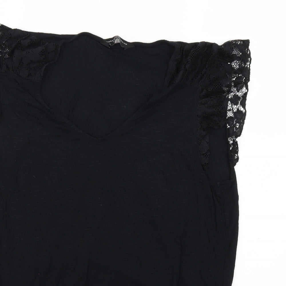 Dorothy Perkins Womens Black   Basic Blouse Size 16
