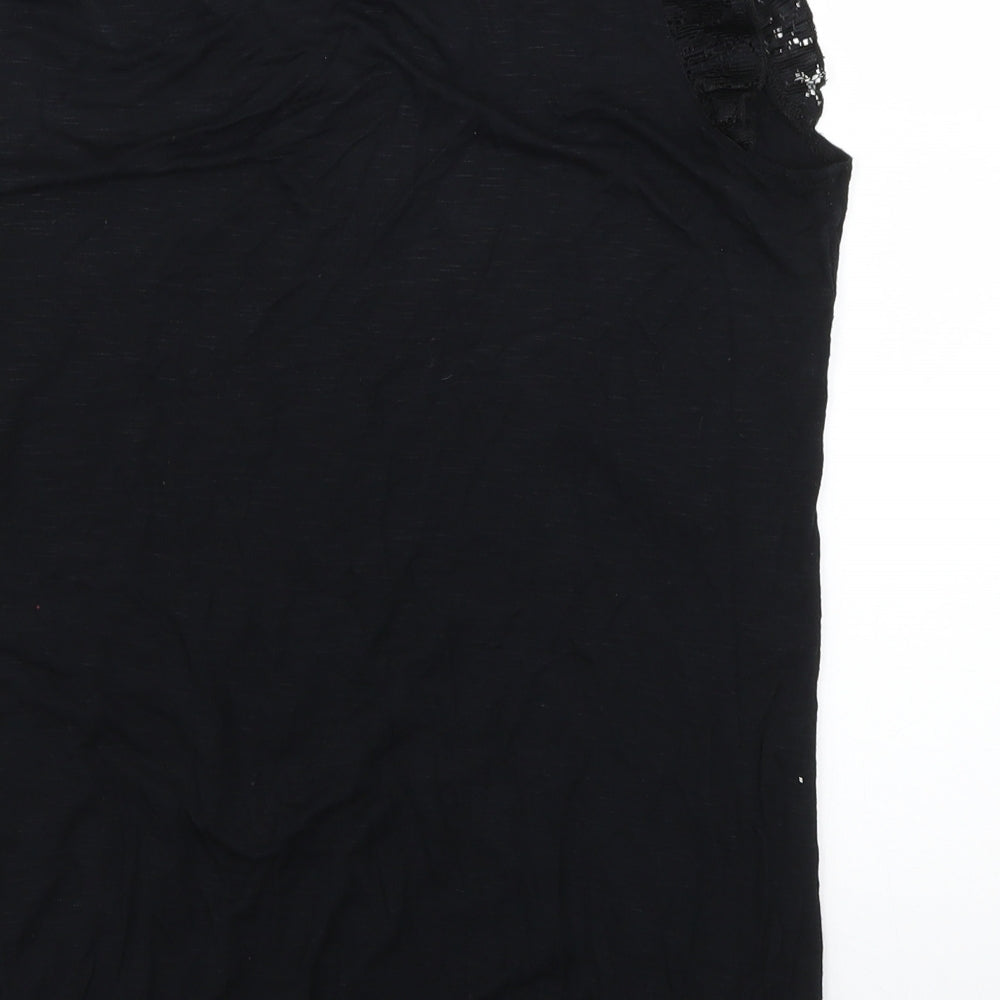 Dorothy Perkins Womens Black   Basic Blouse Size 16