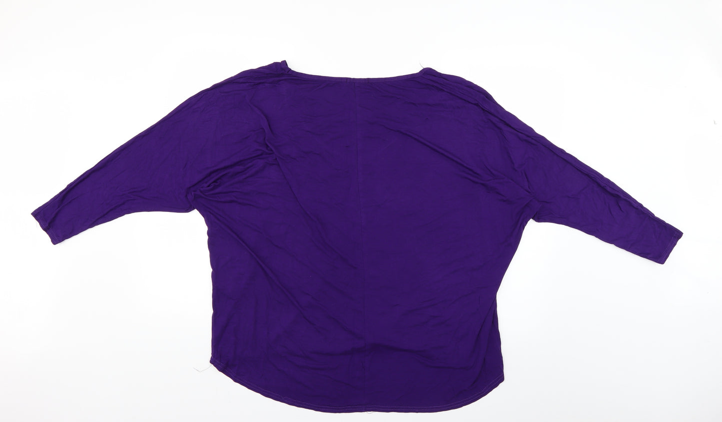 Boohoo Womens Purple   Basic T-Shirt Size 18