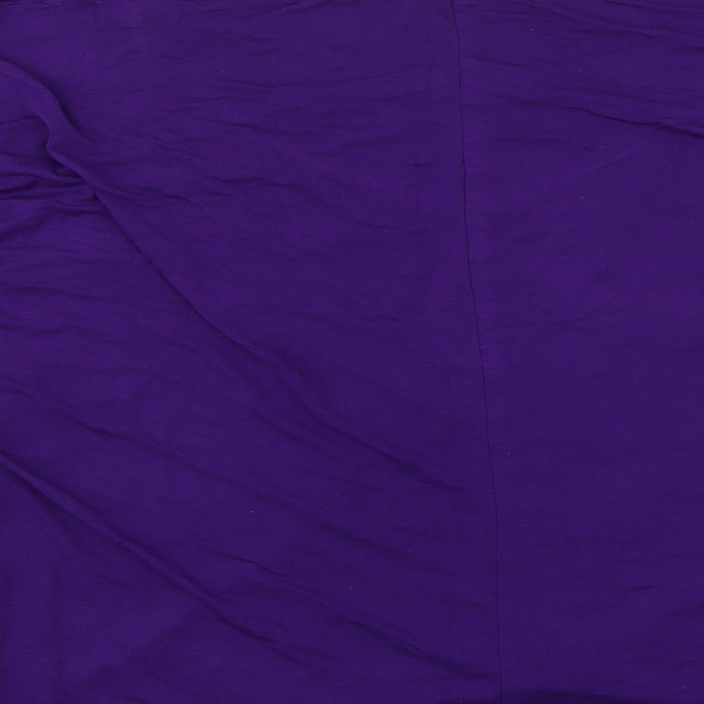 Boohoo Womens Purple   Basic T-Shirt Size 18