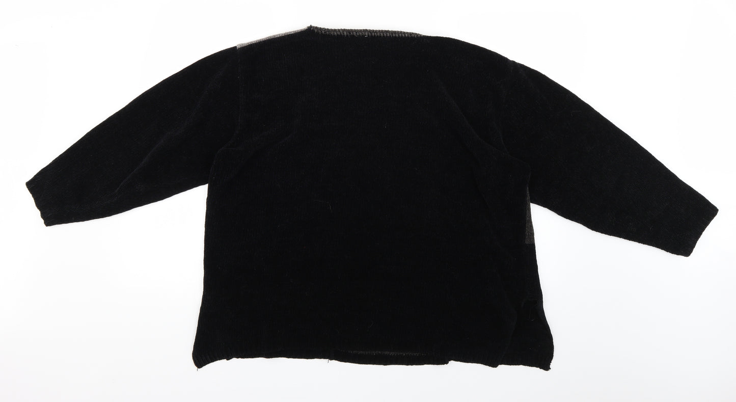Preworn Womens Black   Pullover Jumper Size S