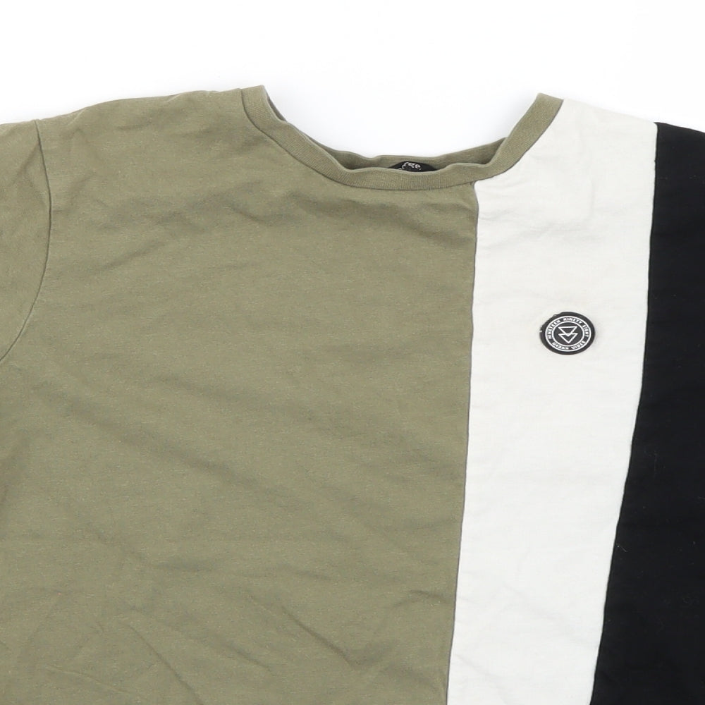 George Boys Multicoloured Striped  Basic T-Shirt Size 10-11 Years