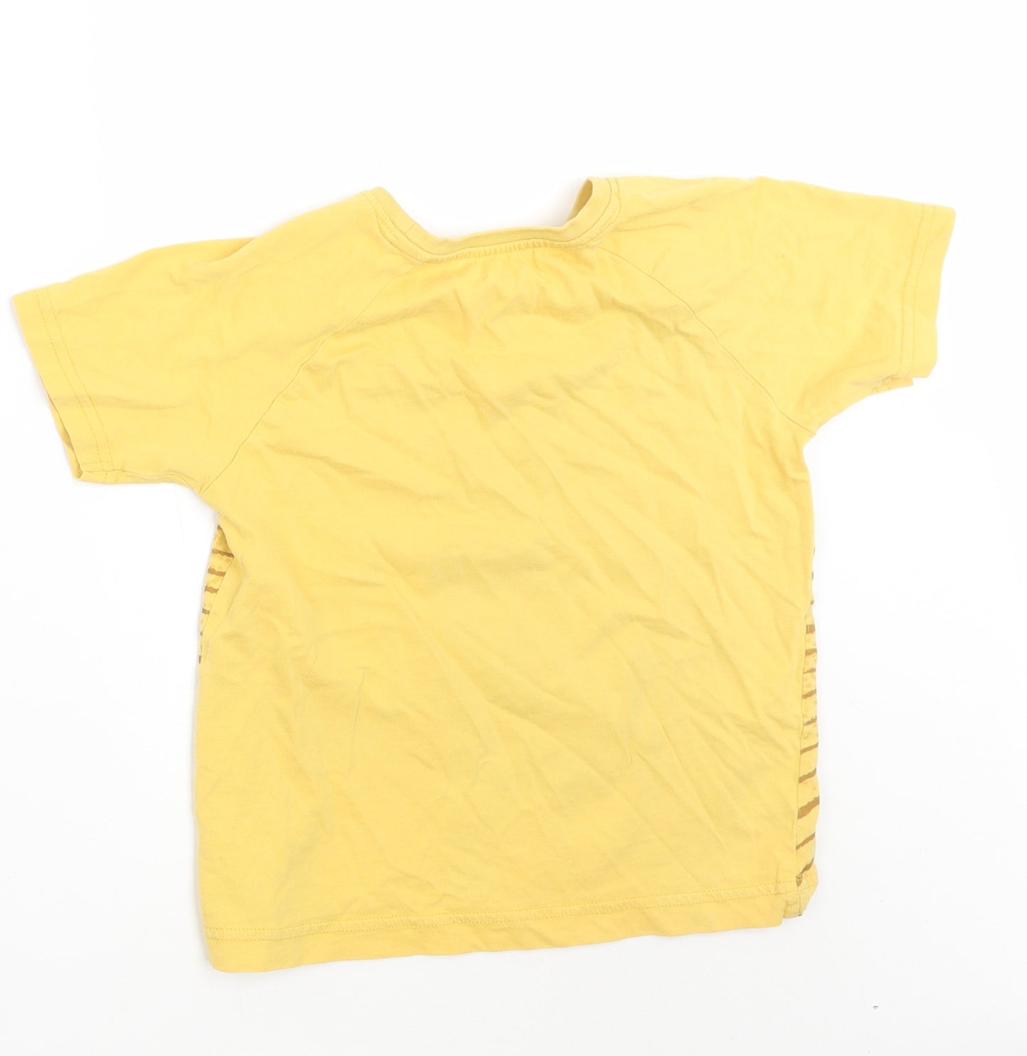 Nutmeg Boys Yellow Animal Print  Basic T-Shirt Size 5-6 Years
