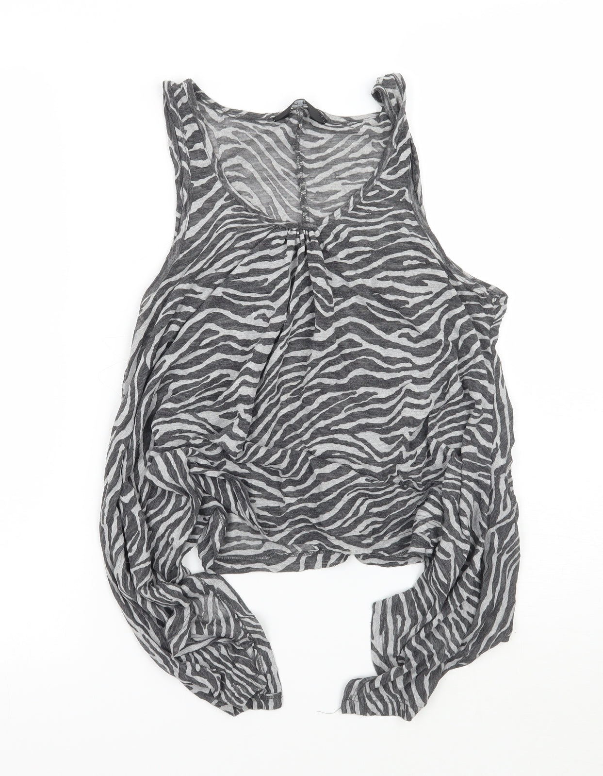 F&F Womens Grey Animal Print  Basic Tank Size 14