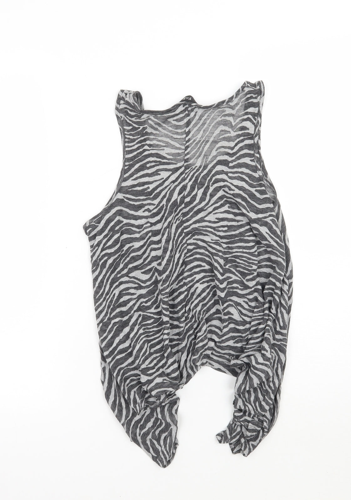F&F Womens Grey Animal Print  Basic Tank Size 14